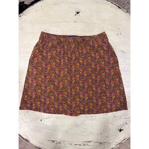 Toad & Co Women's Floral Skirt With Built-In Shorts Sm Athletic Skort